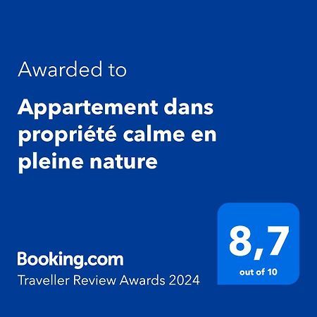 Appartement Dans Propriete Calme En Pleine Nature 沙波尼埃雷斯·莱斯·巴 外观 照片